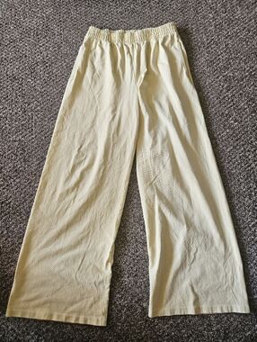 Vitamin A Wide Leg Cotton Pull On Pant Medium